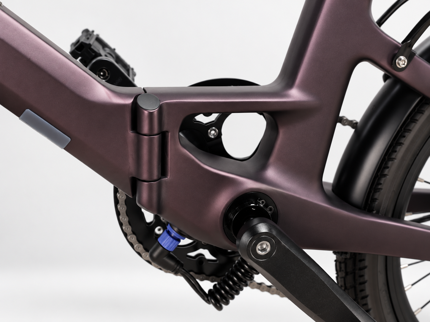 Q.ik folding e-bike frame detail