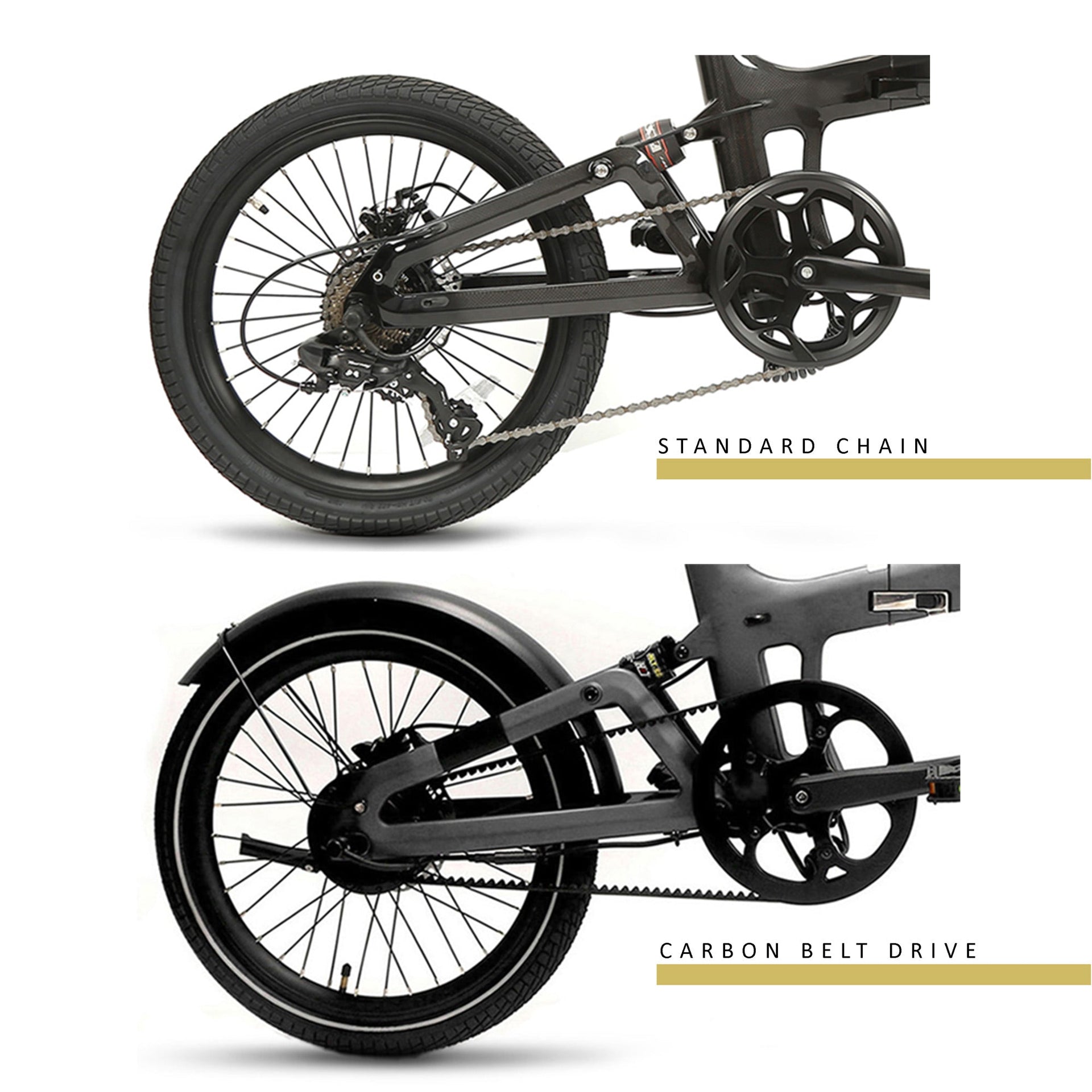 bicicleta eléctrica bici de spinning cadena o correa